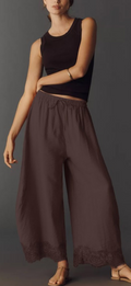 Brown Lace Pants