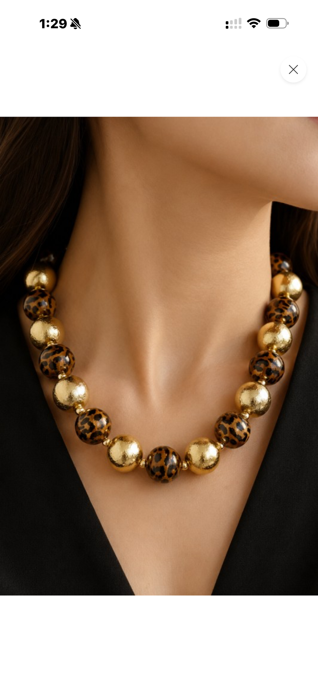 Leopard Print Necklace
