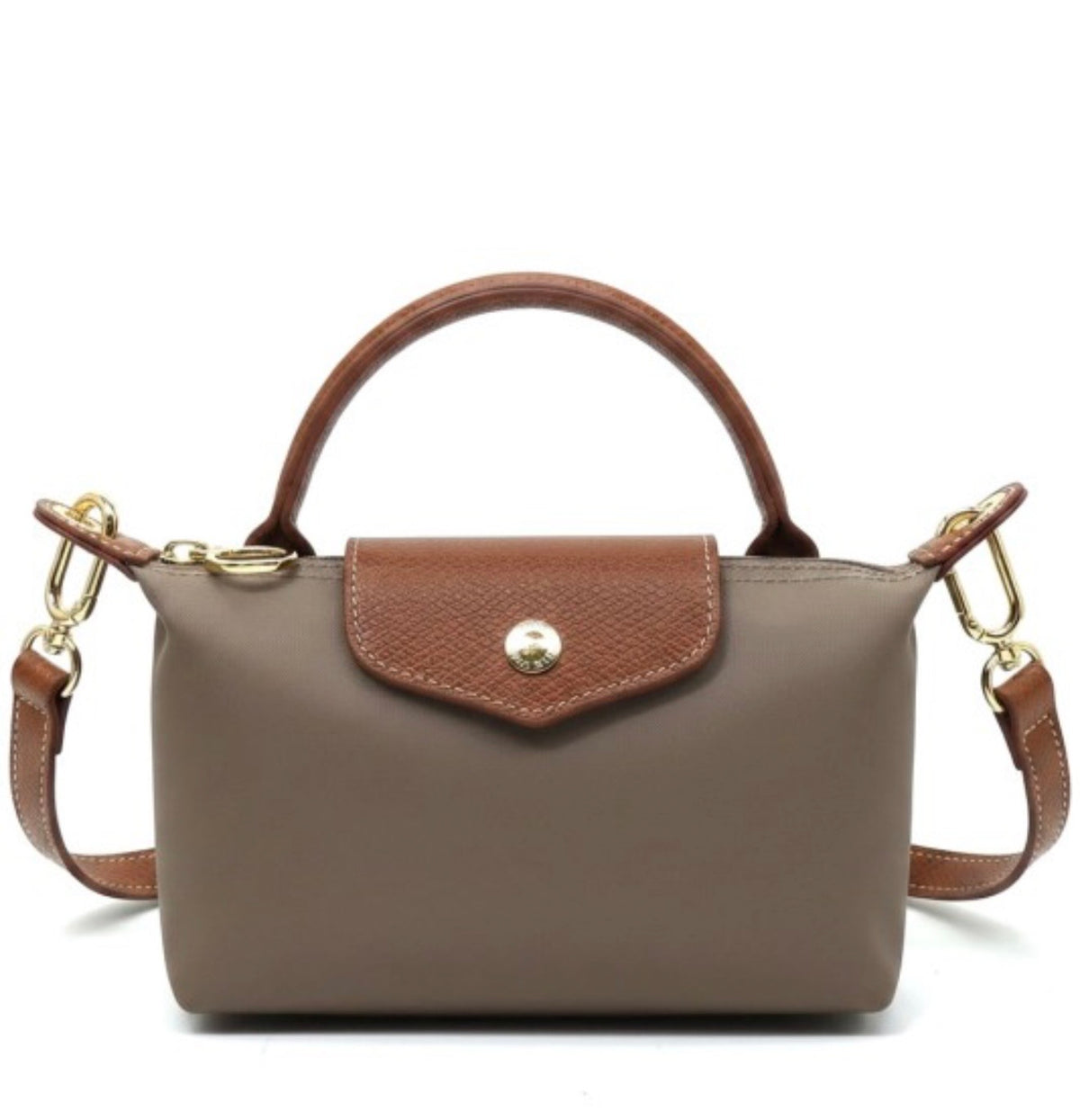 Nylon Flap Tote Mini Crossbody