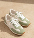 Sage/ White tennis shoes