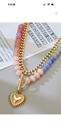 Love Heart Layered Pendant Necklace