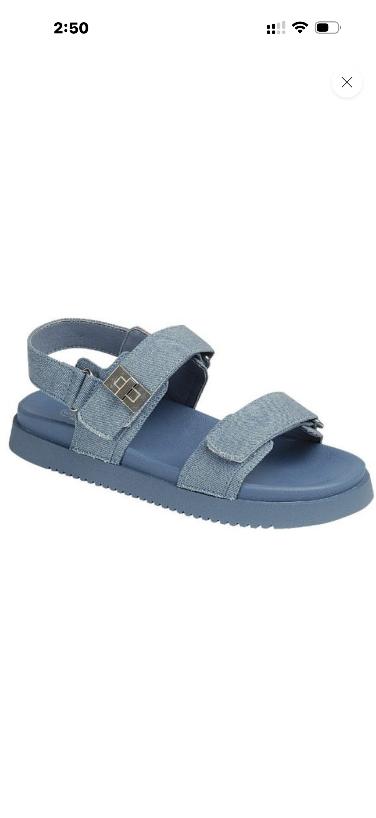 Blue Denim Sandals