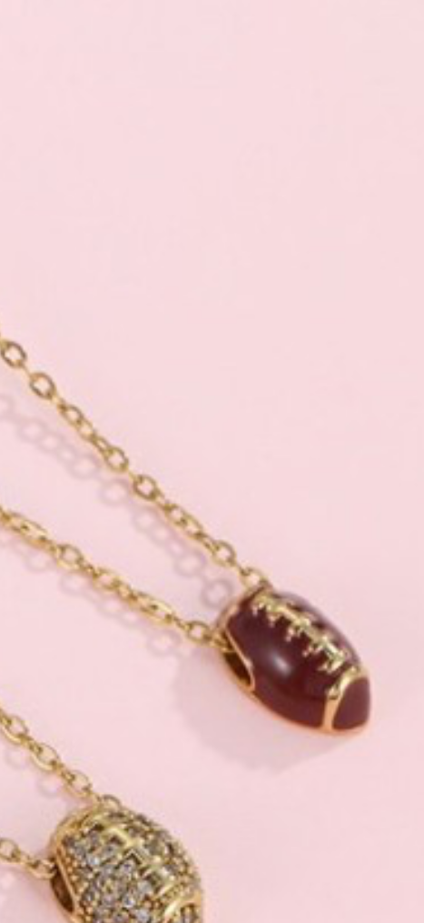 Inspired Football Necklace