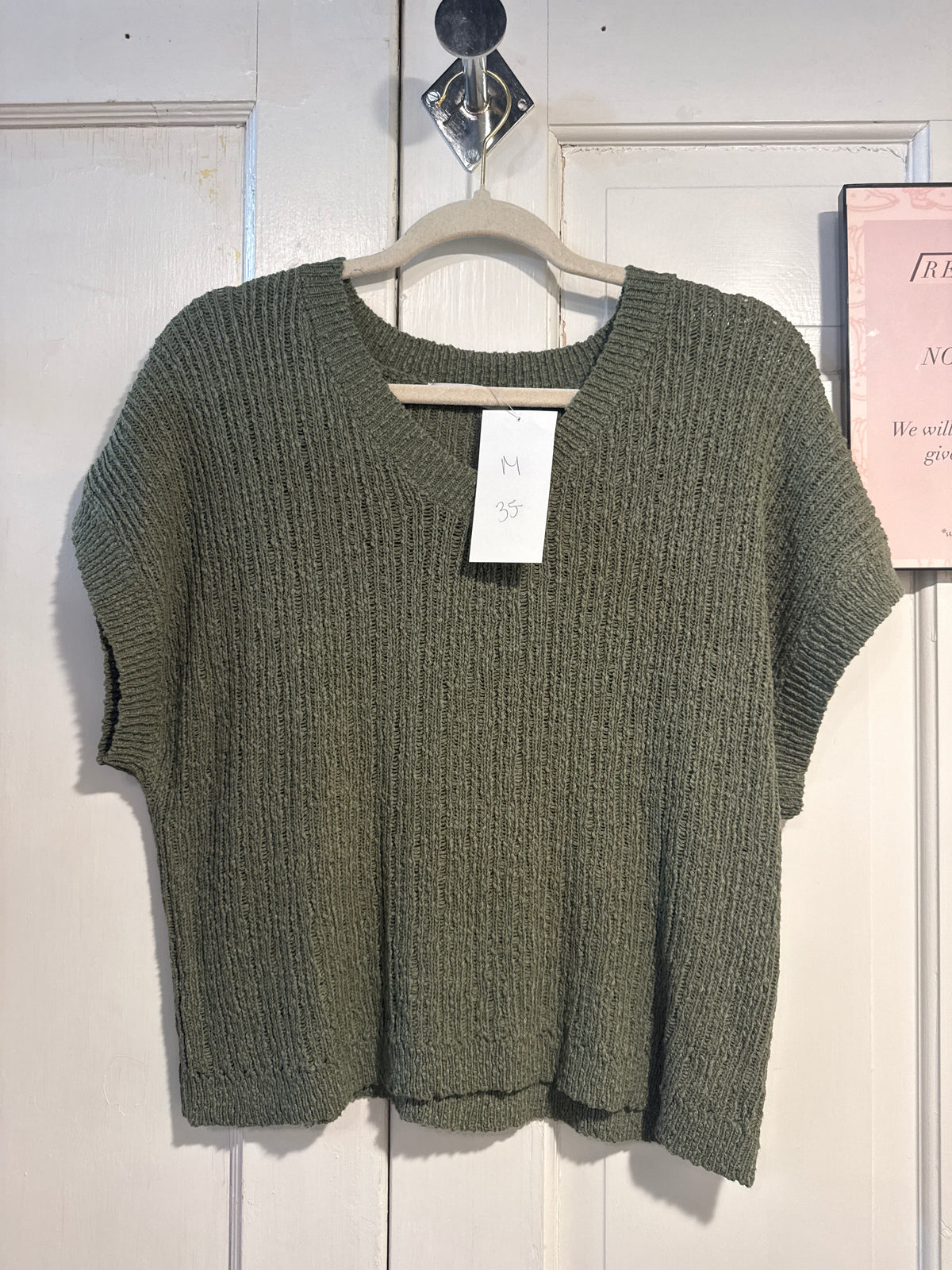 Zenana Olive Green Sweater Vest