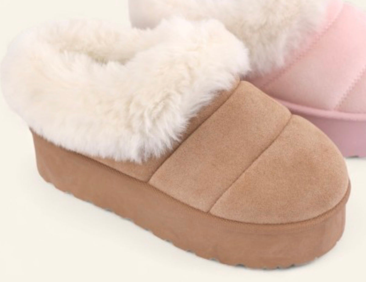 The Elsa Cozy Slip On Platform Bootie