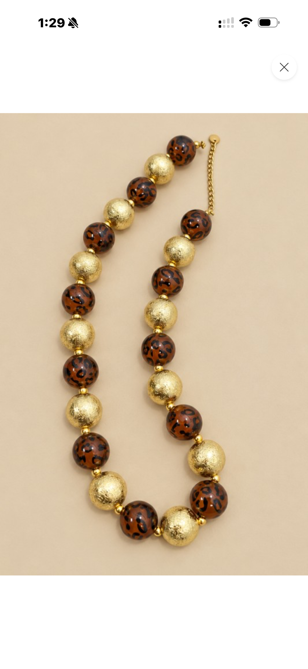 Leopard Print Necklace