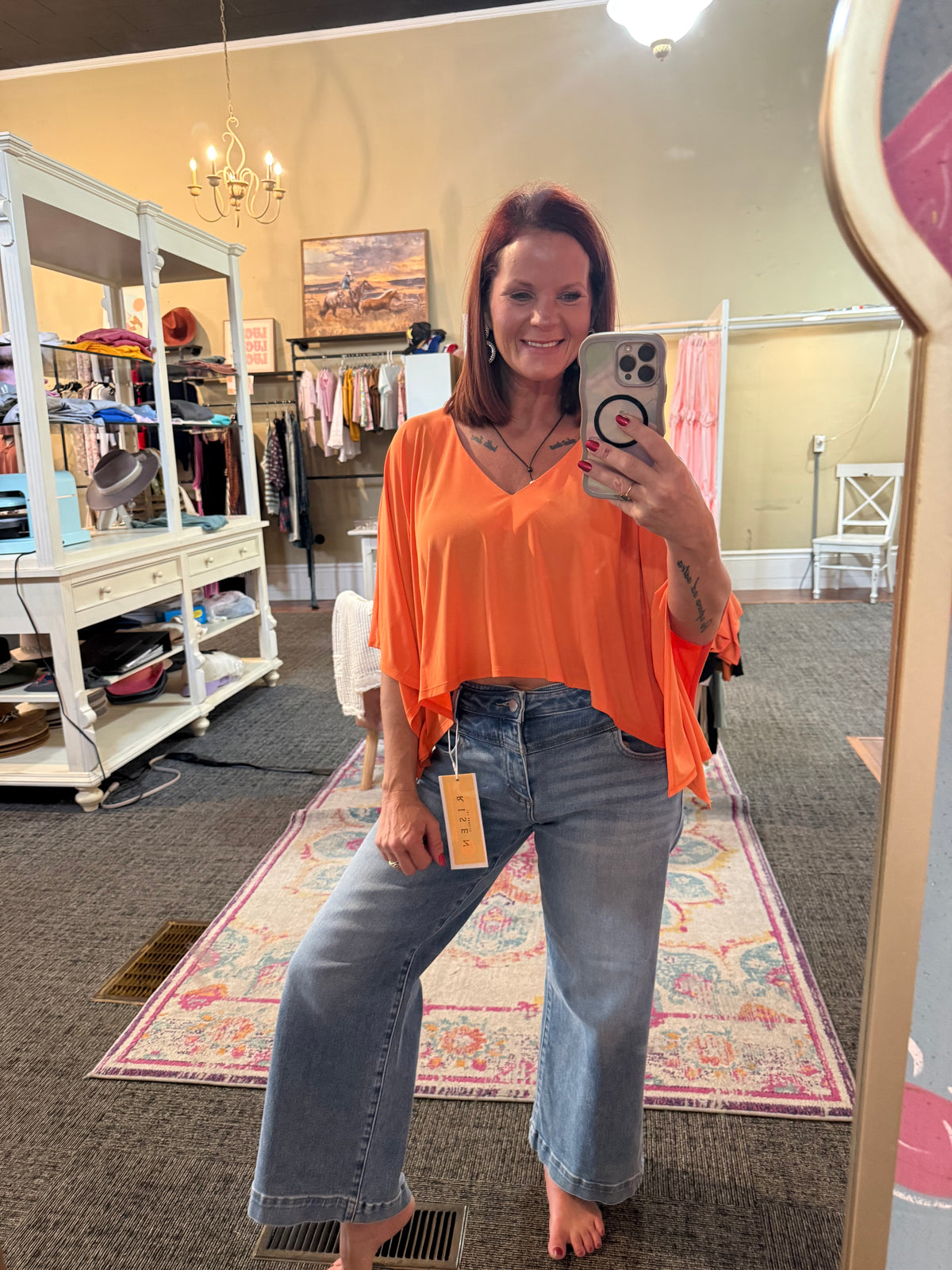 Boho Batwing Sleeve Top