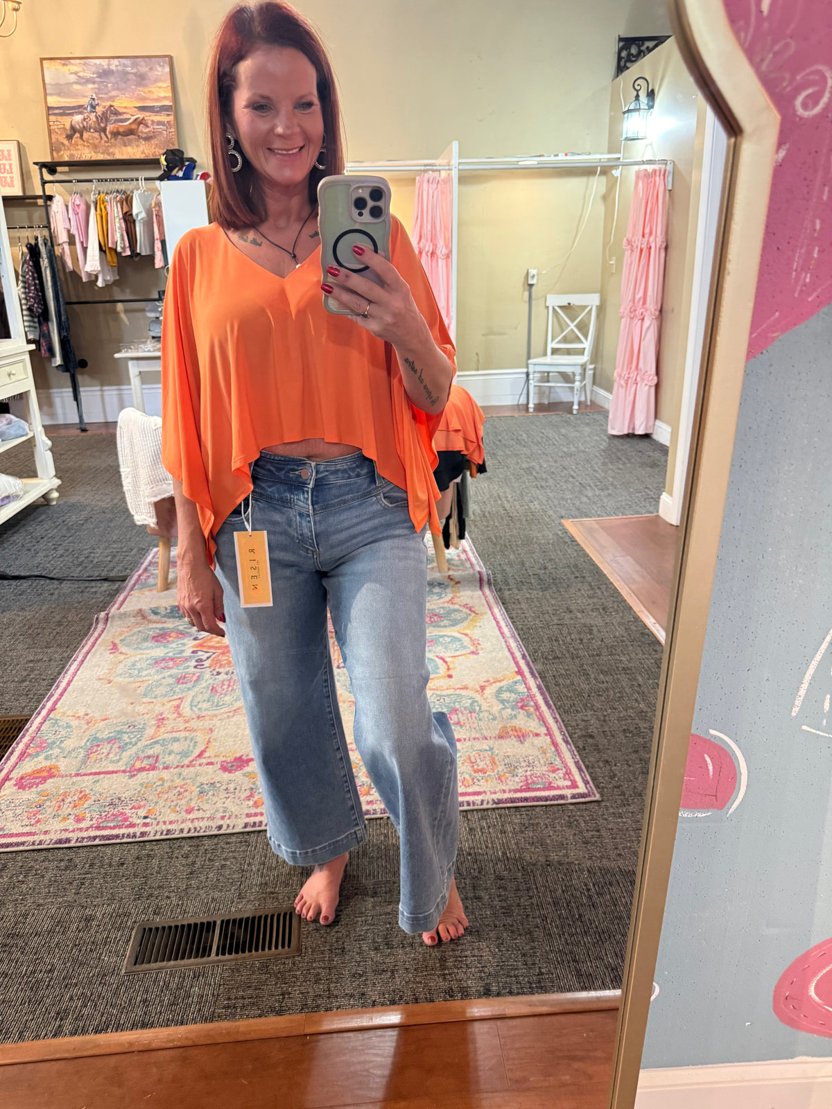 Boho Batwing Sleeve Top