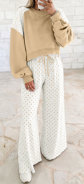 Tan Polka Dot Set