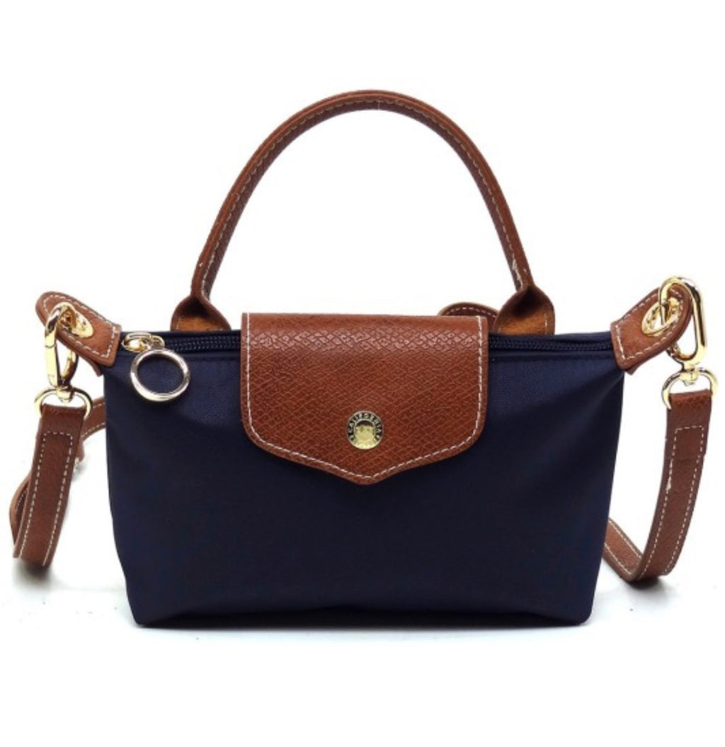 Nylon Flap Tote Mini Crossbody