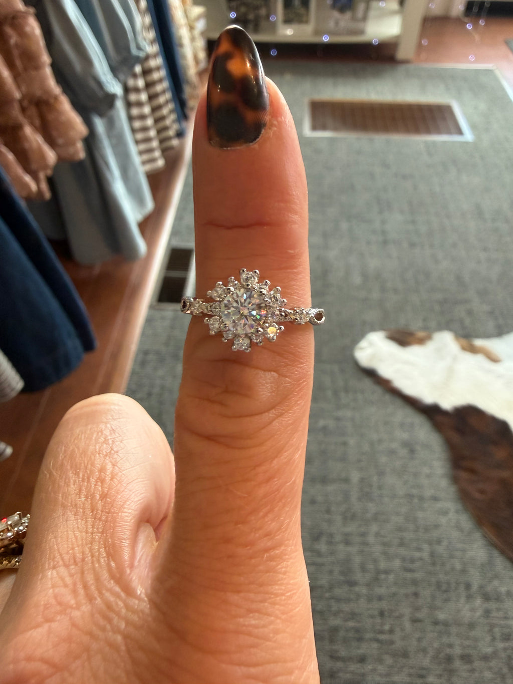 Moisanite Diamond Ring size 6