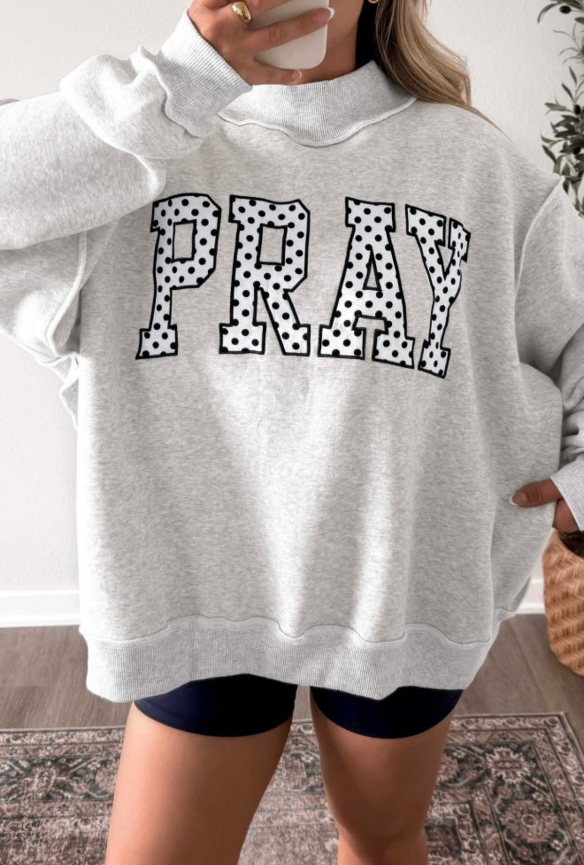 Wear your Faith PRAY Mock neck